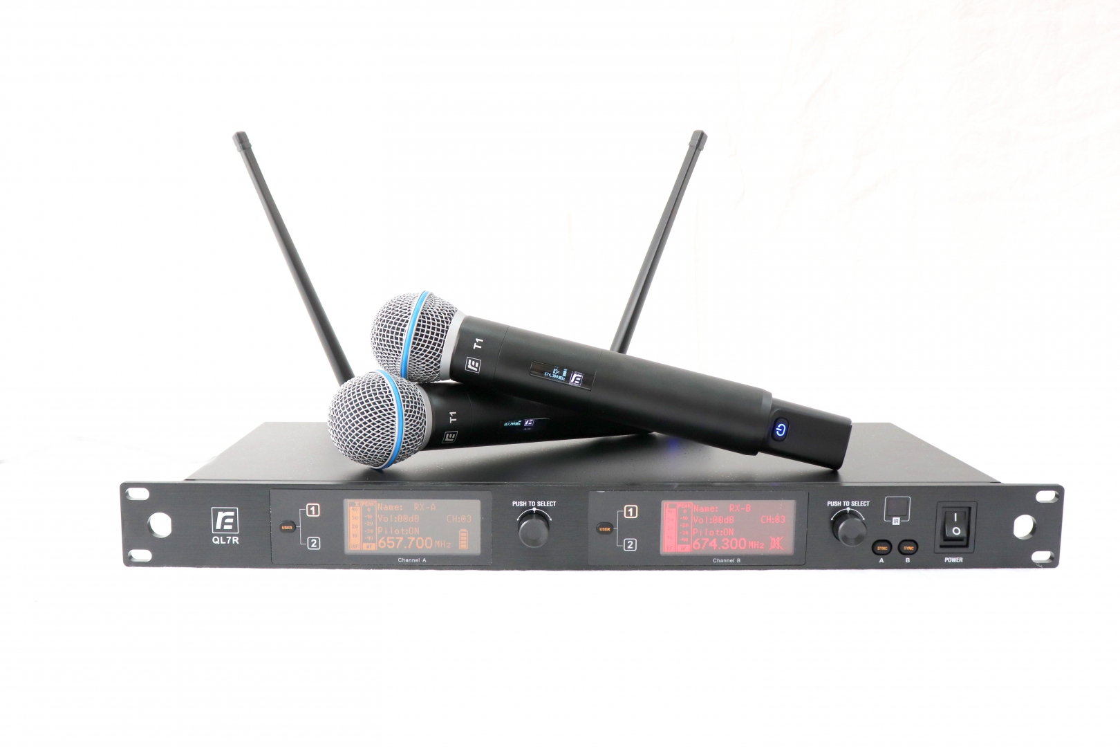 RFIntell QL7R/T1-A 651,800-683,400 МГц 2-канальная радиосистема с 2-мя ручными микрофонами в Александрове