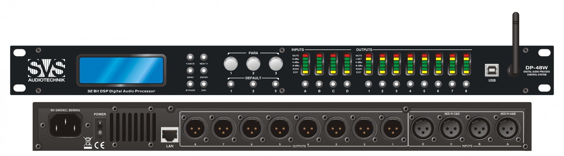 SVS Audiotechnik DP-48W Цифровой процессор: 4 входа 8 выходов в Александрове