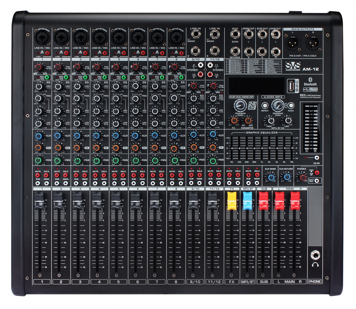SVS Audiotechnik mixers AM-12 Микшерный пульт аналоговый, 12-канальный в Александрове