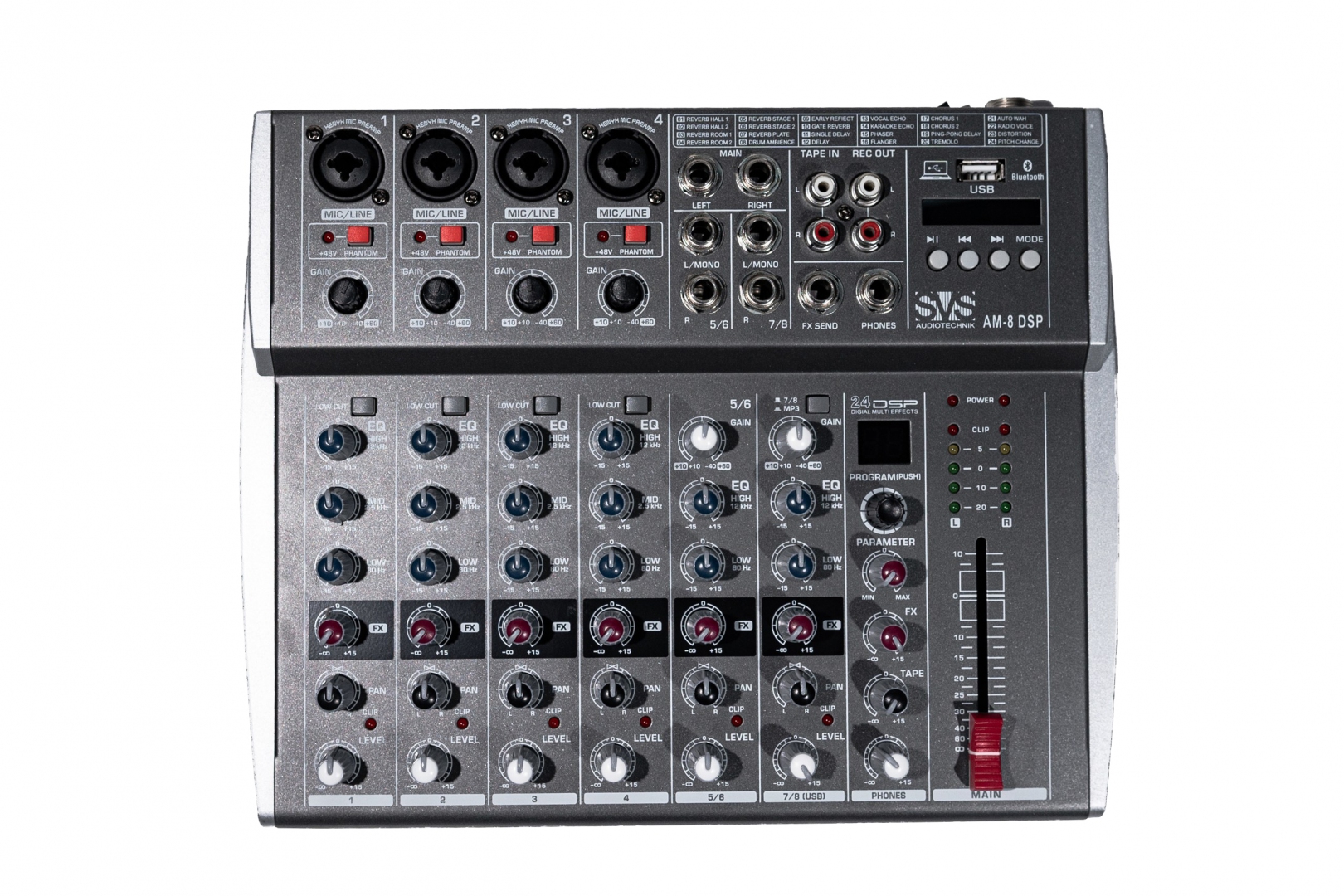 SVS Audiotechnik mixers AM-8 DSP Микшерный пульт аналоговый, 8-канальный в Александрове