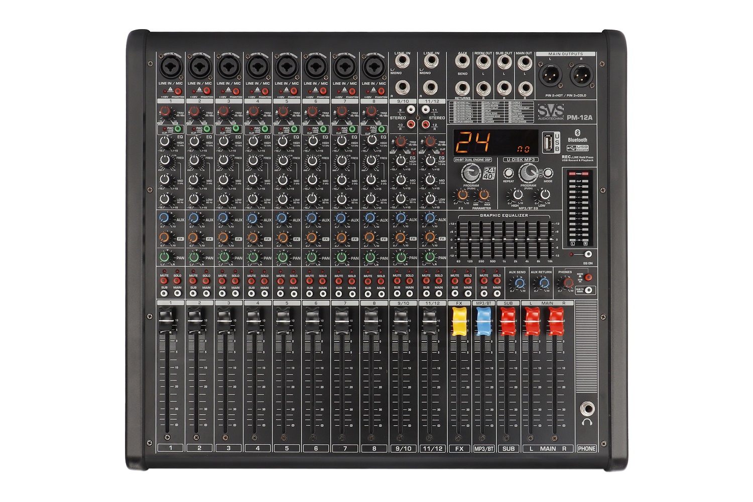SVS Audiotechnik mixers PM-12A Активный аналоговый микшерный пульт, 12-канальный в Александрове